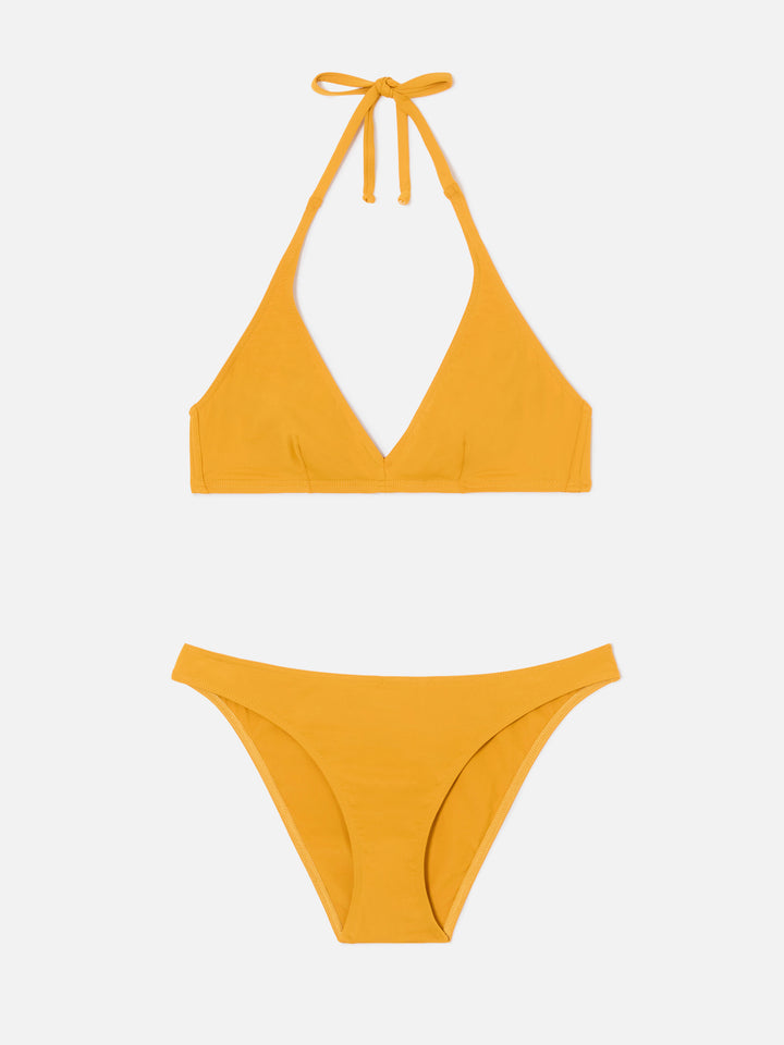 Gala bikini in solid ochre