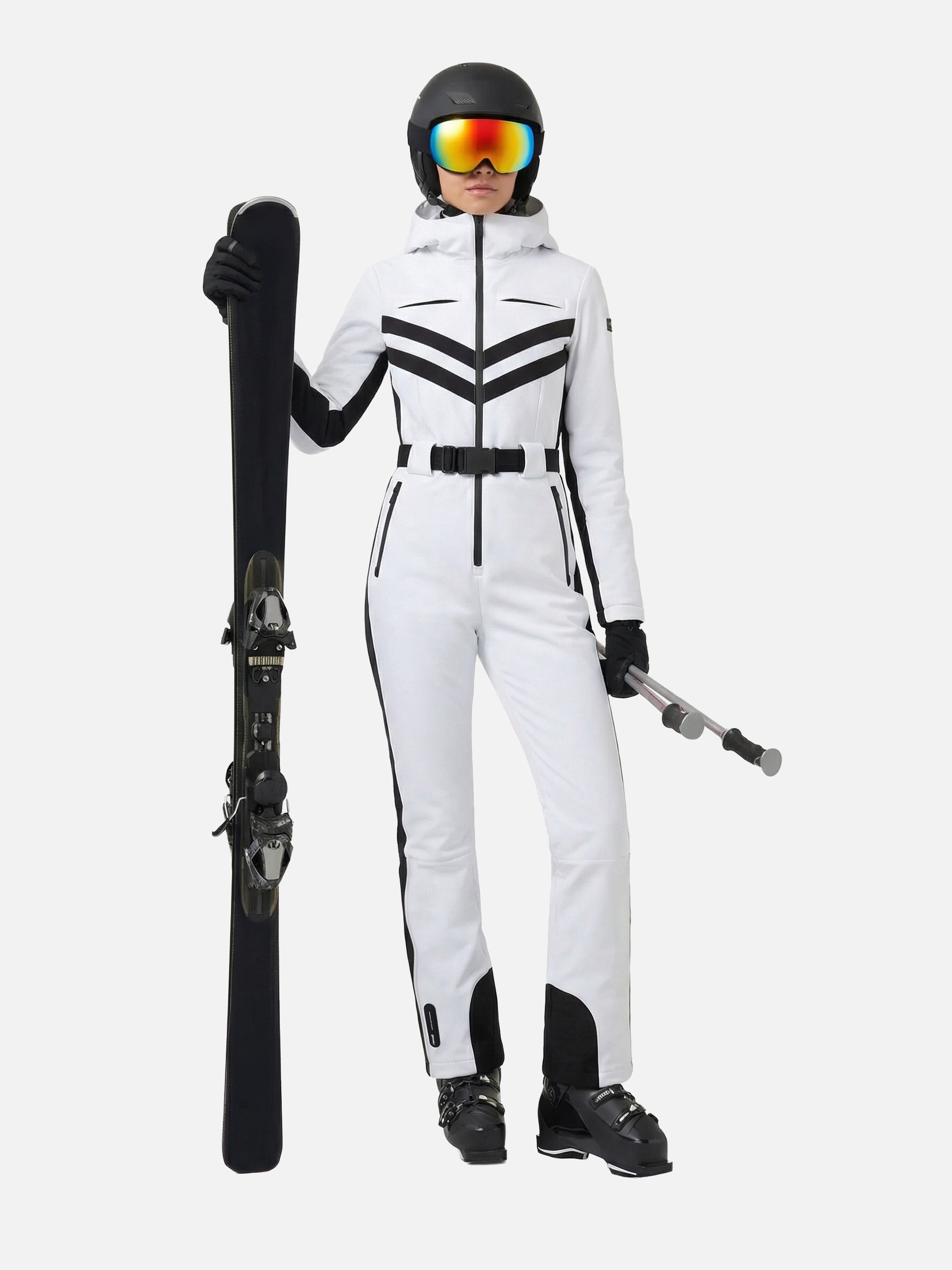 Garmisch white ski suit with RECCO® technology – MC2 Saint Barth