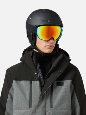 Ski jacket Greatscott in melange grey with Recco® technology