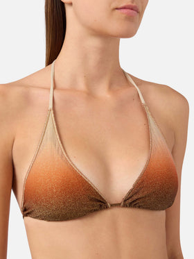 Bikini Guiana Naomi Overlock in tessuto lurex degradé