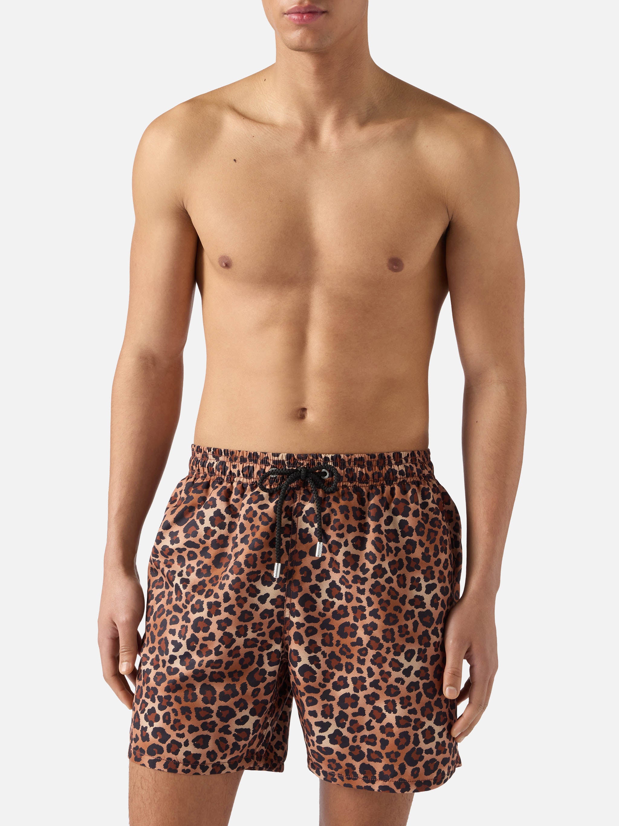 Gustavia swim shorts with leopard print – MC2 Saint Barth