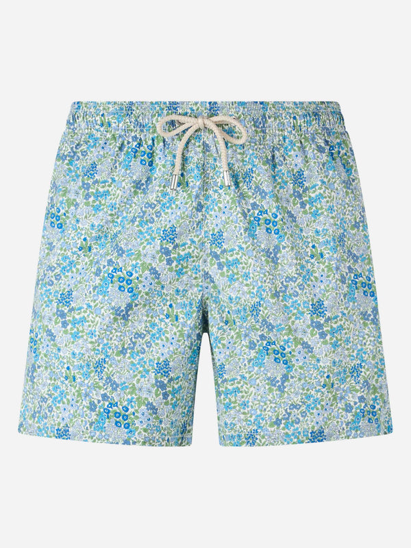 Mittellange Badeshorts mit Joanna Luise-Print | HERGESTELLT AUS LIBERTY-STOFF