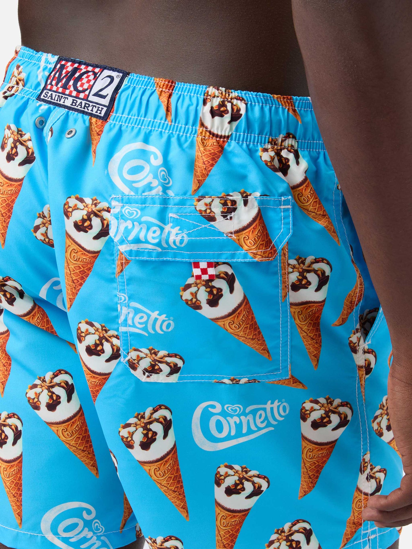 Klassische Herren-Badeshorts mit Algida-Aufdruck | ALGIDA® SONDEREDITION