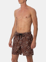 Mittellange Gustavia-Badeshorts für Herren mit Animal-Print