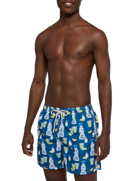 Costume mare lunghezza media Gustavia con stampa tequila