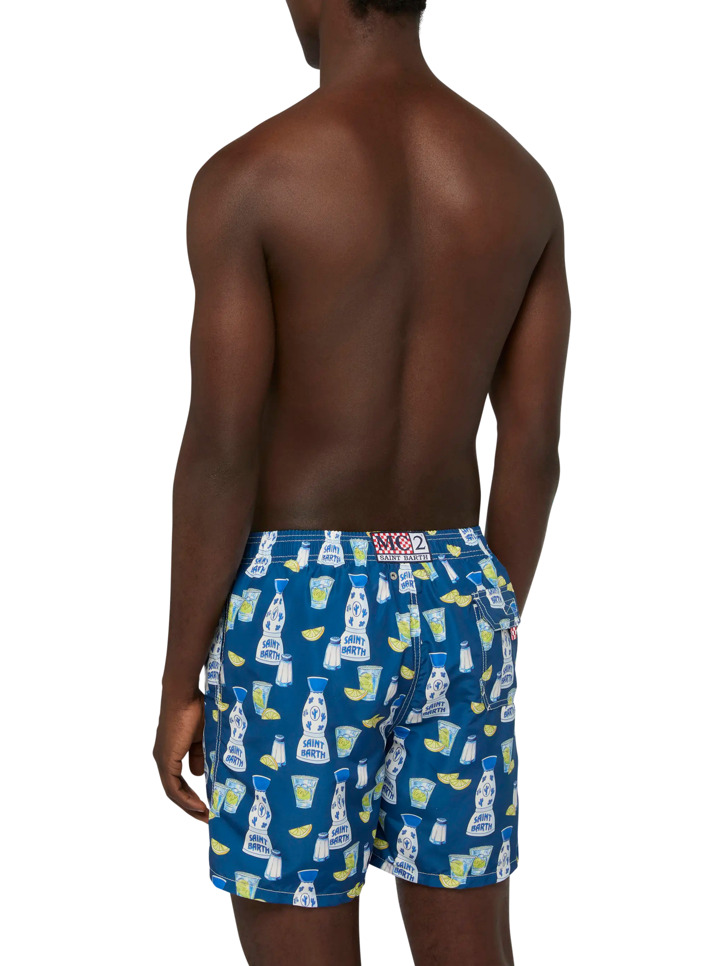 Costume mare lunghezza media Gustavia con stampa tequila