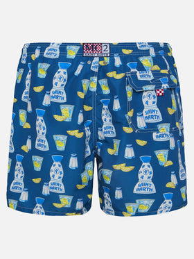Mid-length Gustavia swim-shorts with tequila print - MC2 Saint Barth