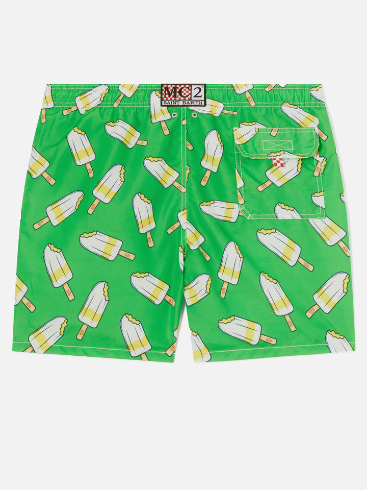 Klassische Herren-Badeshorts mit Lemonissimo-Aufdruck | Algida® Sonderedition