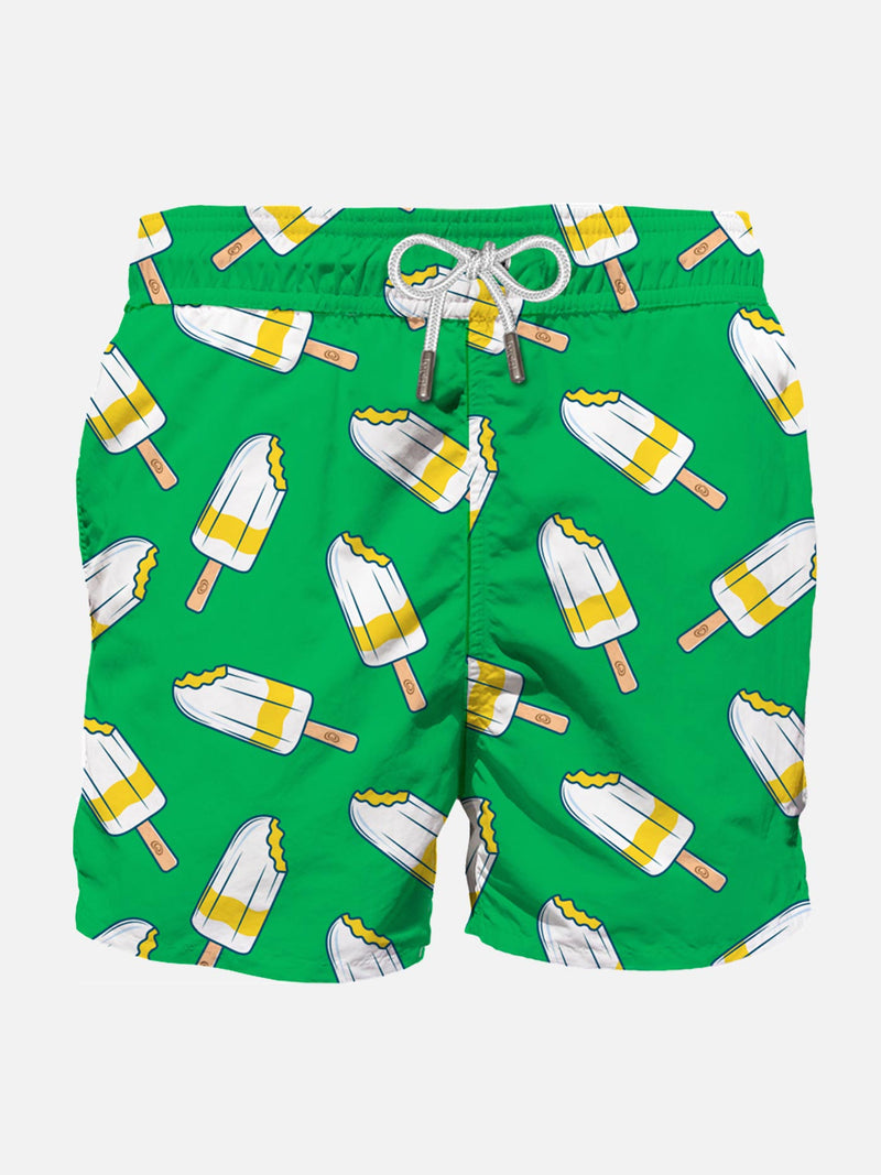 Klassische Herren-Badeshorts mit Lemonissimo-Aufdruck | Algida® Sonderedition