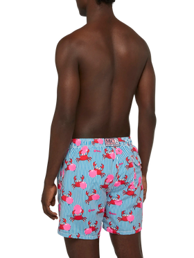 Mid-length Gustavia swim-shorts with Big Babol crab print | BIG BABOL SPECIAL EDITION
