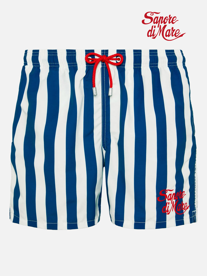 Mittellange Badeshorts Gustavia mit Sapore di Mare-Stickerei | SAPORE DI MARE SPECIAL EDITION