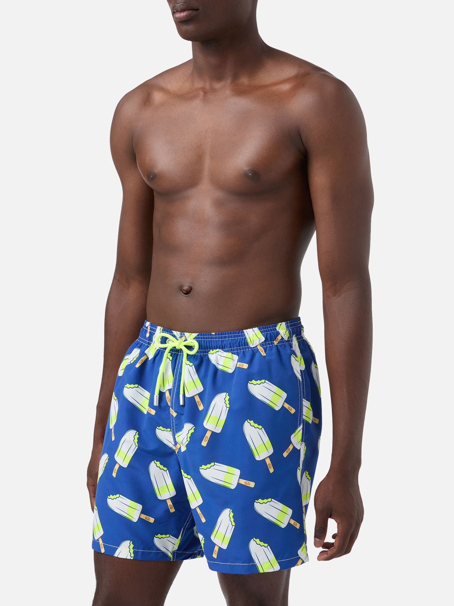 Mittellange Badeshorts Gustavia für Herren mit Lemonissimo-Print | ALGIDA SPECIAL EDITION
