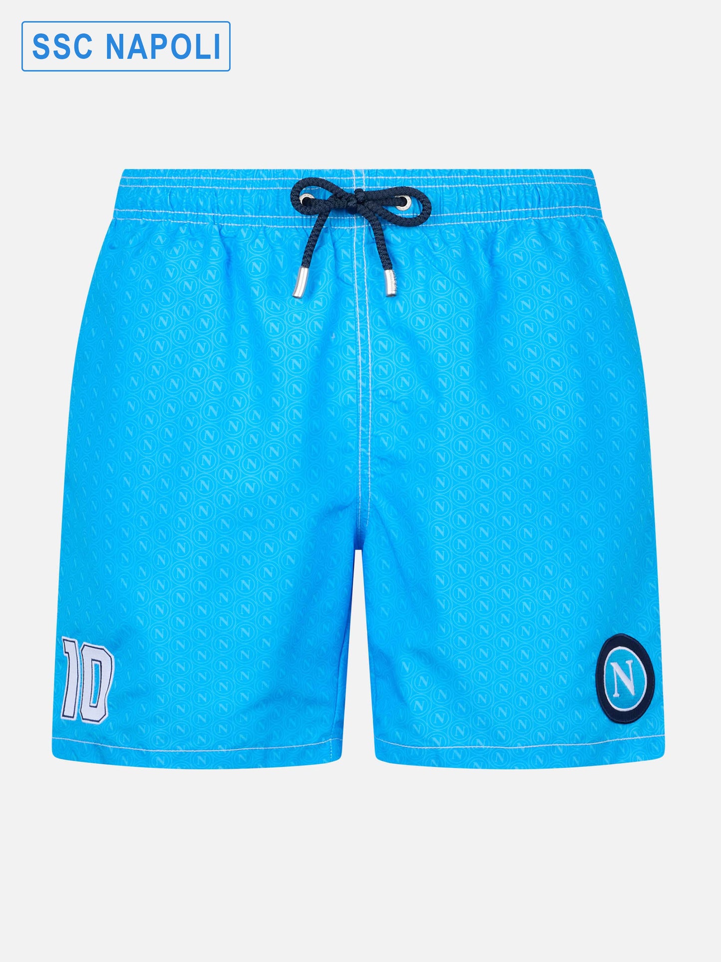Costume da bagno da uomo Gustavia lunghezza media con stampa Napoli | EDIZIONE SPECIALE SSC NAPOLI