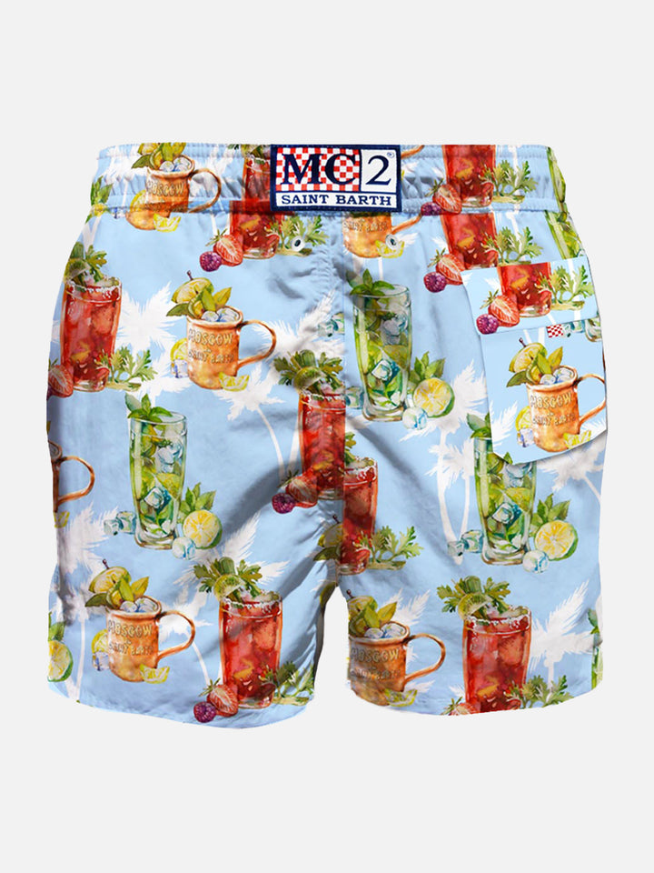 Pantaloncini da bagno di media lunghezza Drink mix