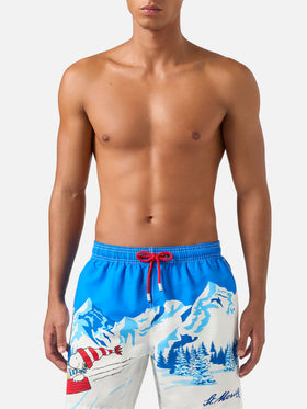Leichte blue Gustavia Badeshorts mit Snoopy-Print | Special edition 