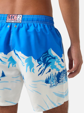 Leichte blue Gustavia Badeshorts mit Snoopy-Print | Special edition 