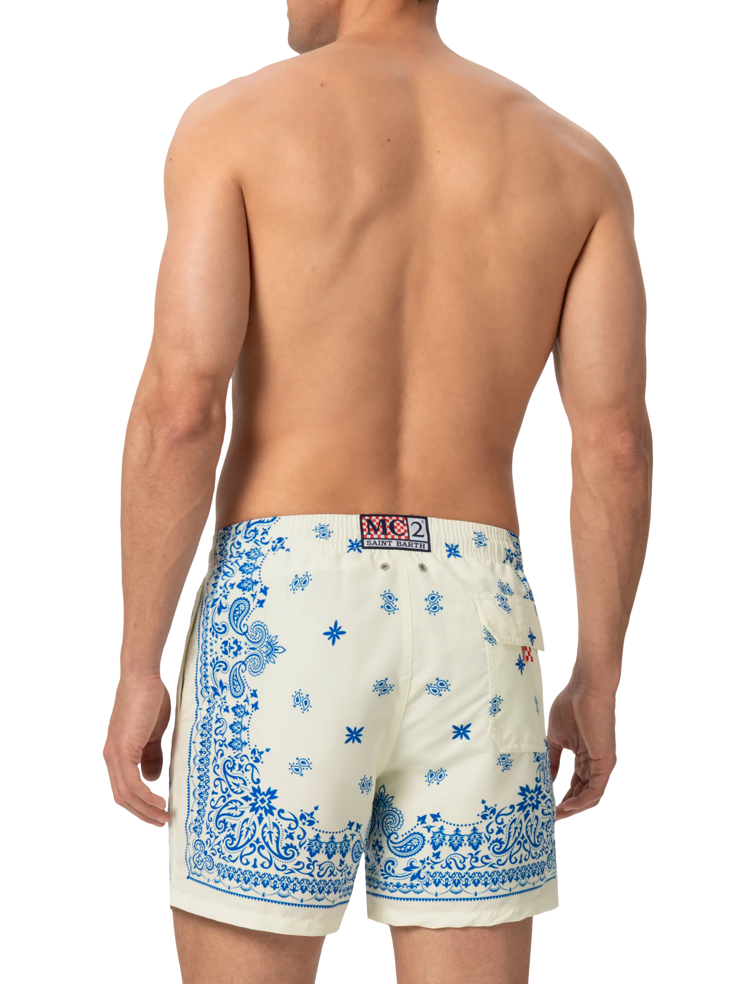 Costume mare lunghezza media Gustavia con stampa bandana