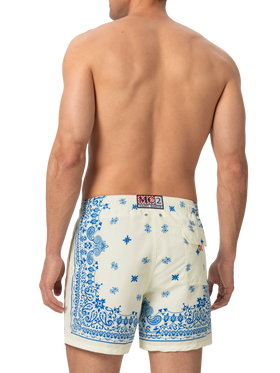 Costume mare lunghezza media Gustavia con stampa bandana