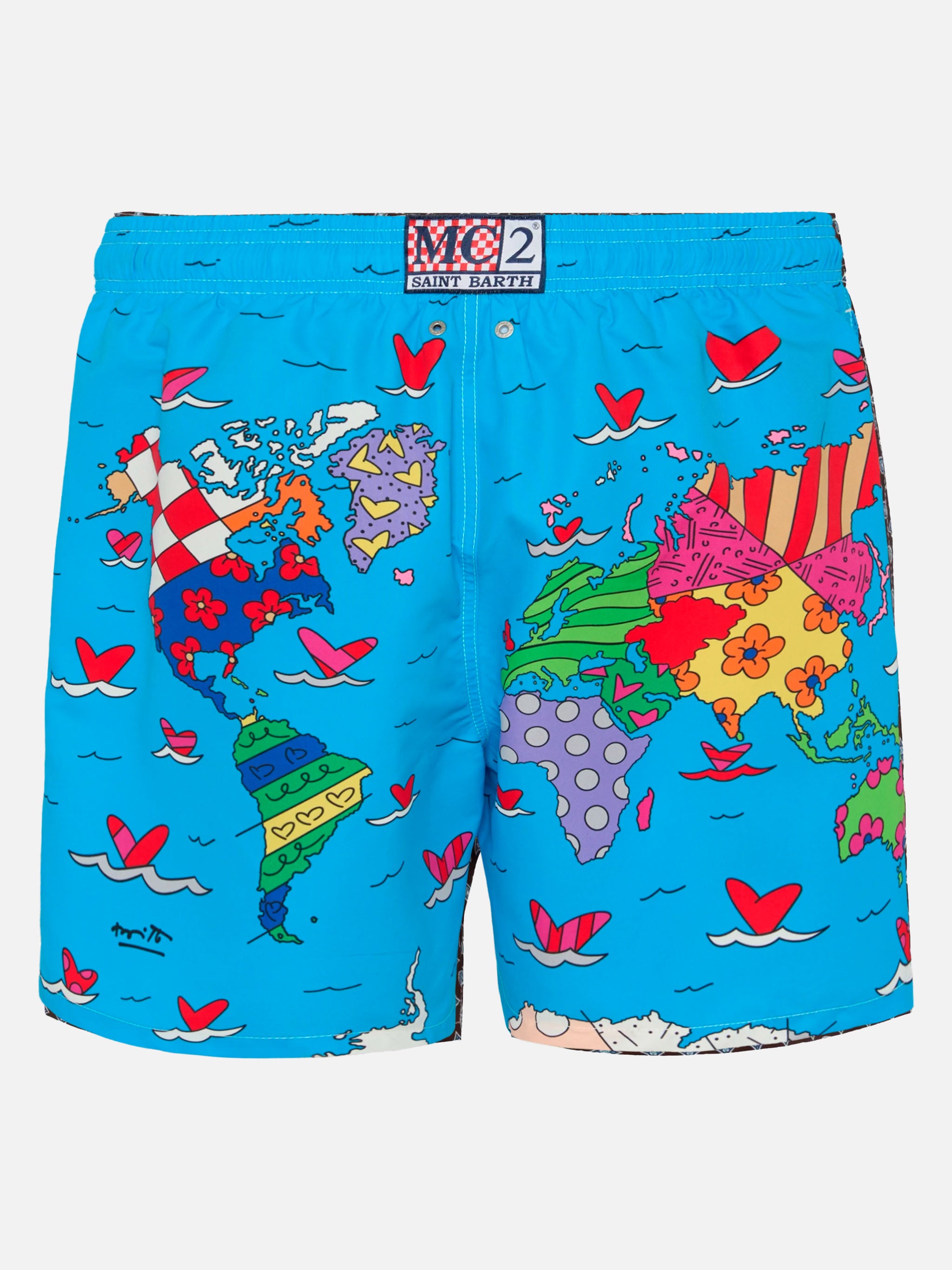 Placed Print Swim Shorts – MC2 Saint Barth