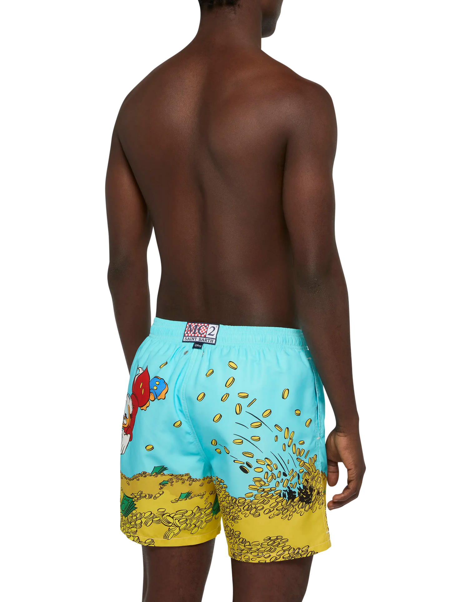 Mid-length Gustavia swim-shorts with Scrooge placed print| DISNEY® SPECIAL EDITION