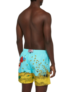 Mid-length Gustavia swim-shorts with Scrooge placed print| DISNEY® SPECIAL EDITION