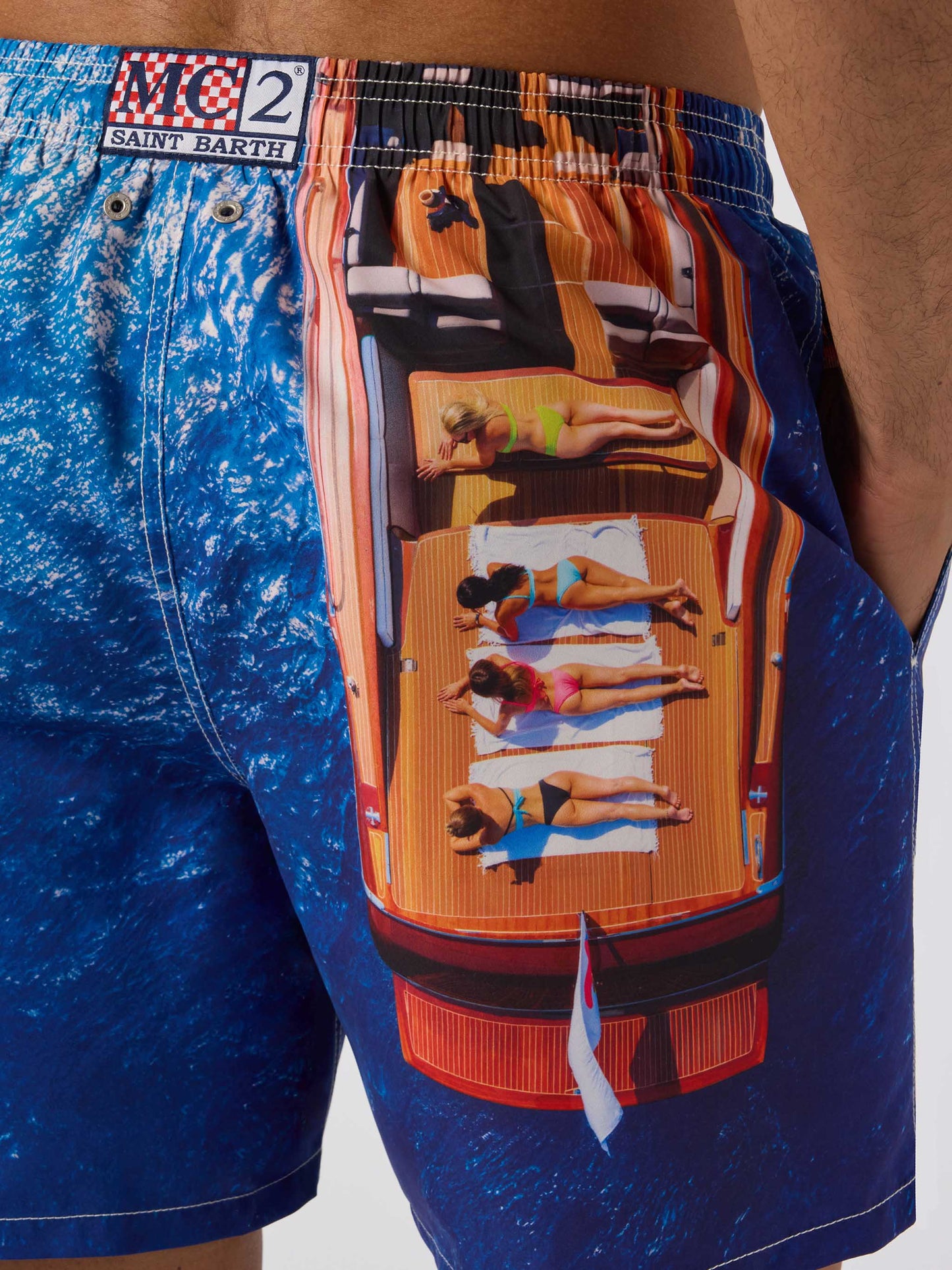 Gustavia swim shorts with italian summer print | Special Edition