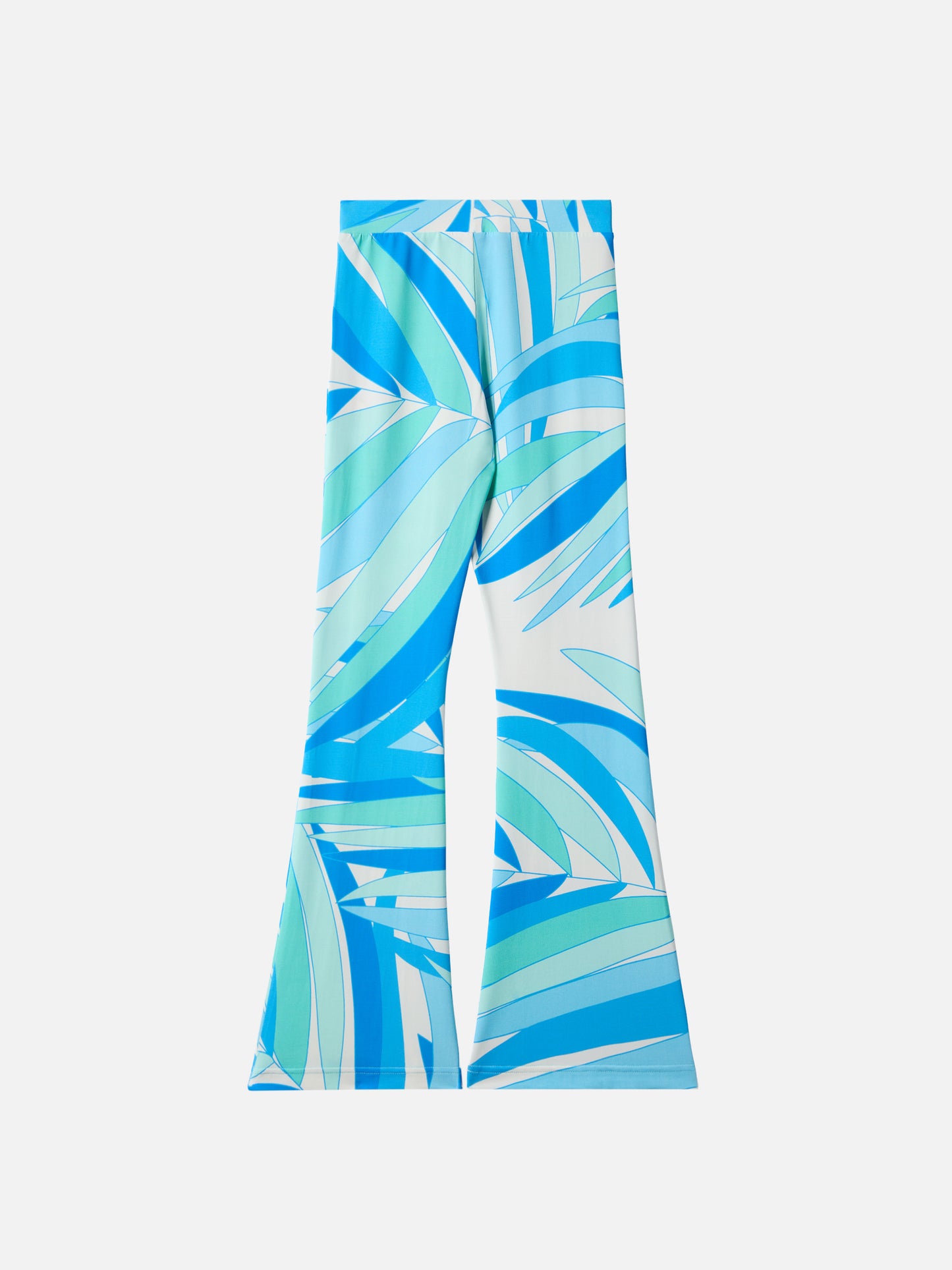 Flared pants Gwenda Jr with palms print