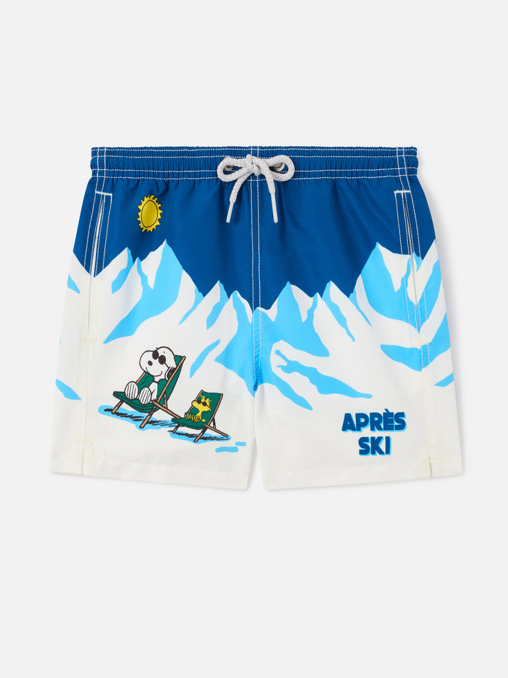 Haiti Badeshorts mit Bergprint und Snoopy | Special Edition 