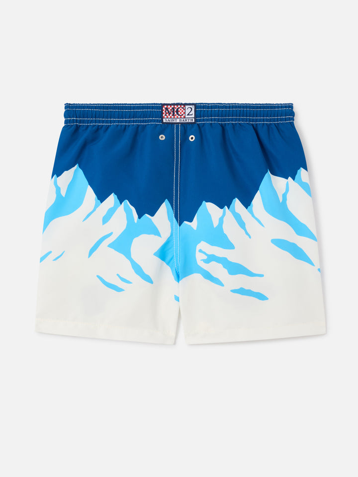 Haiti Badeshorts mit Bergprint und Snoopy | Special Edition 
