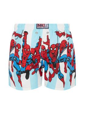 Haiti mid-length swim shorts with Spiderman print  | MARVEL SPECIAL EDITION