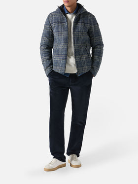 Hamilton Daunenjacke mit Prince-of-Wales-Print