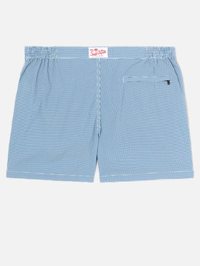 Harrys – figurbetont geschnittene Badeshorts mit Gingham-Print