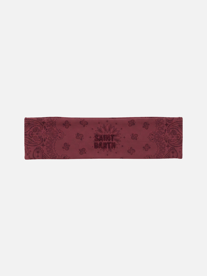 Studio headband with bandanna print