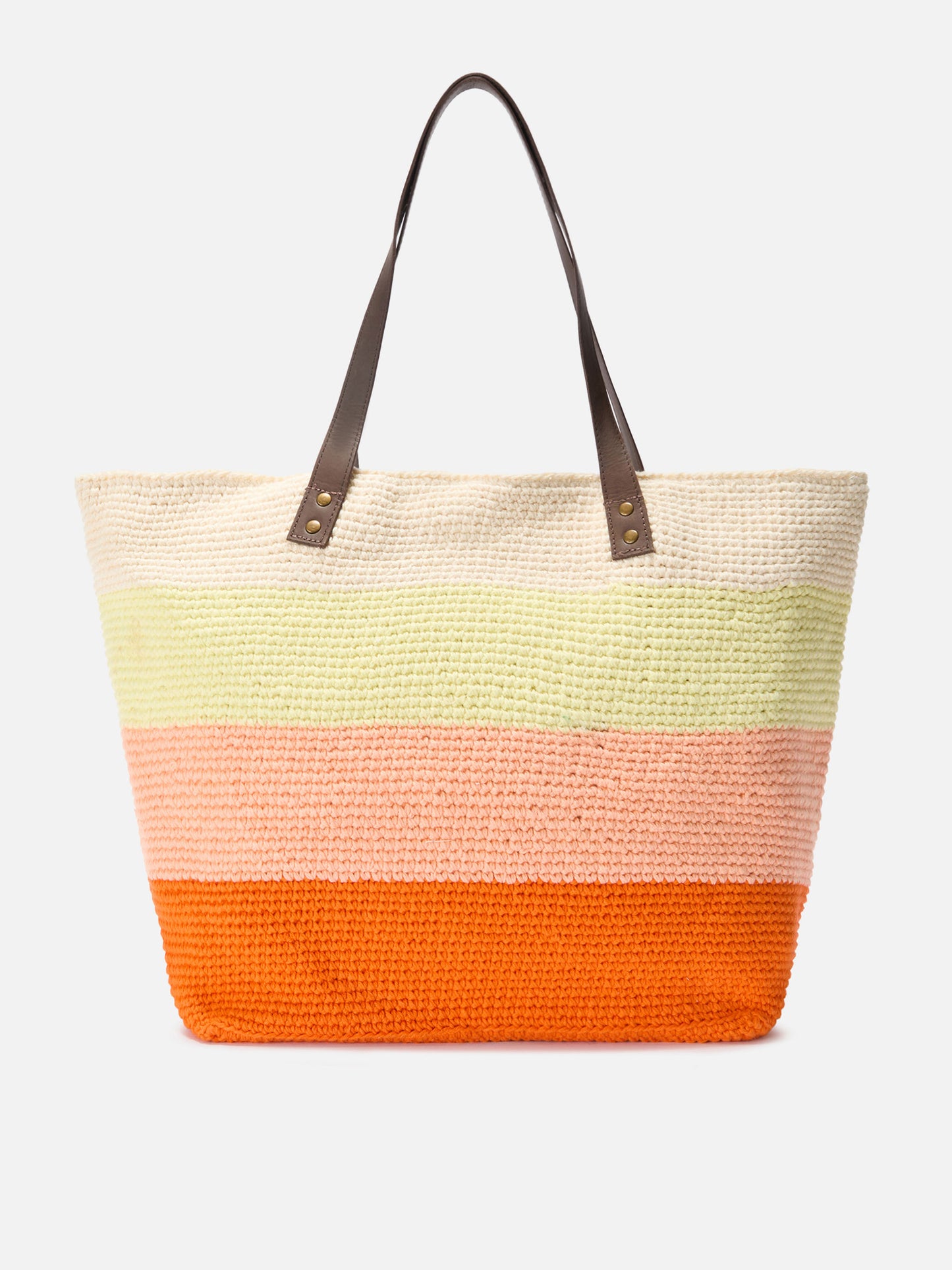 Borsa Helene crochet con manico in pelle