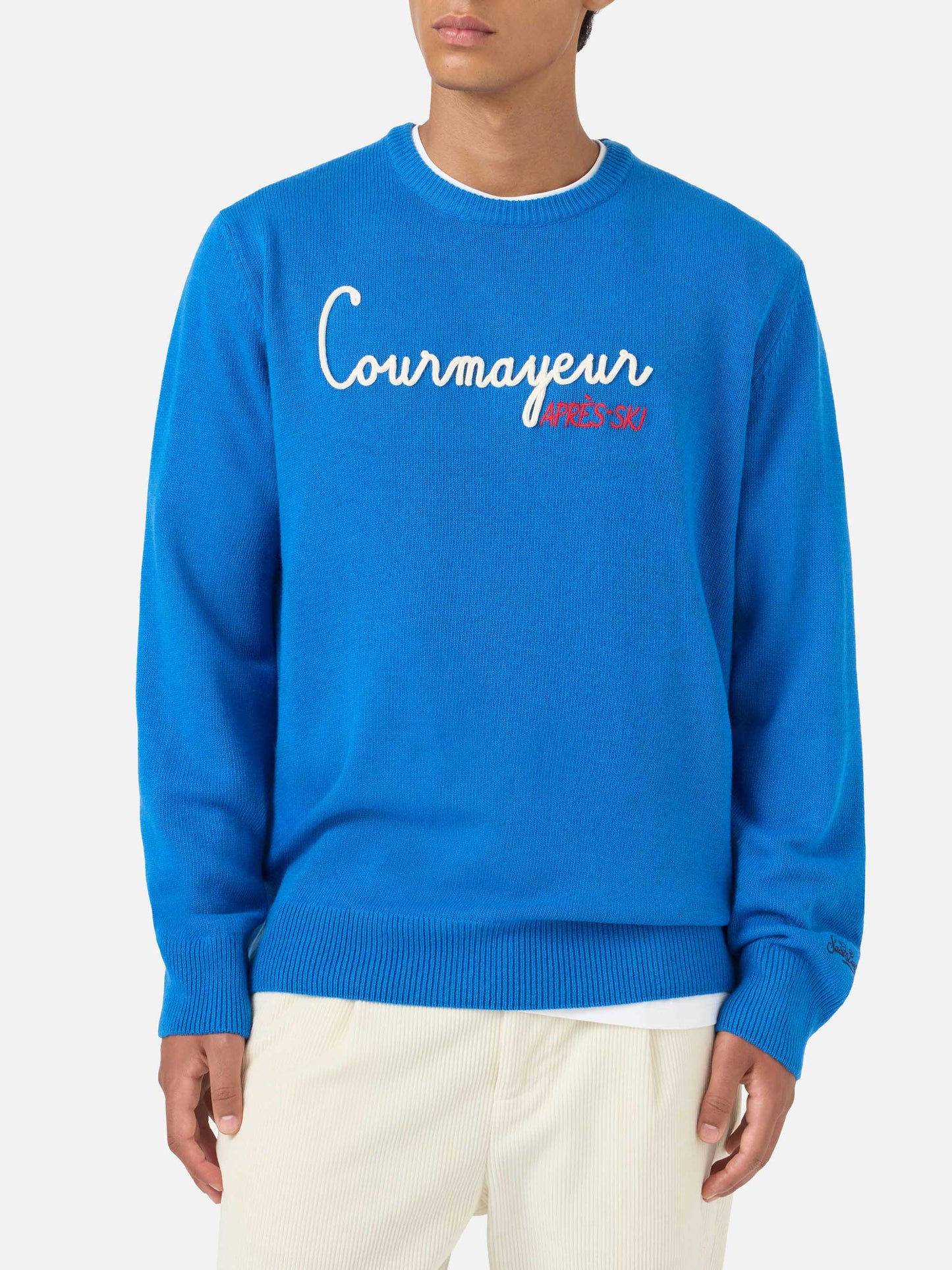 Pull col rond Heron avec broderie Courma Apres ski 