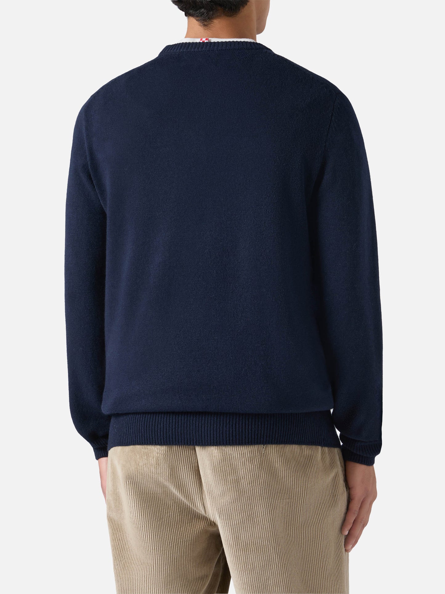 Navy blue crewneck Heron with Grand Slam embroidery