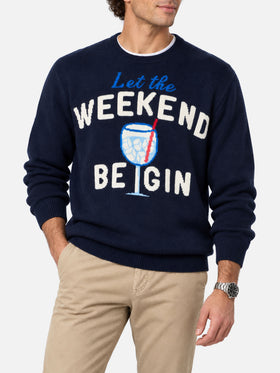 Pull à col rond Heron avec jacquard Weekend be gin 