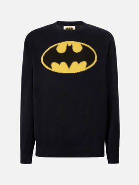 Black crewneck Heron with Batman shape embroidery | BATMAN SPECIAL EDITION