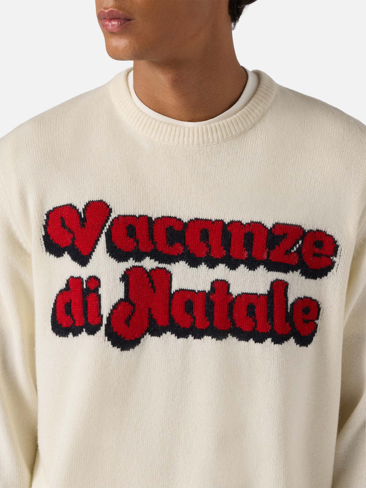 Maglione Heron bianco con jacquard Vacanze di Natale | VACANZE DI NATALE SPECIAL EDITION
