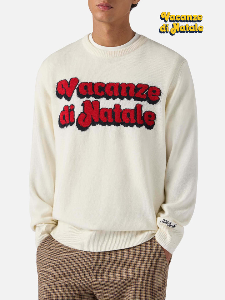 Maglione Heron bianco con jacquard Vacanze di Natale | VACANZE DI NATALE SPECIAL EDITION