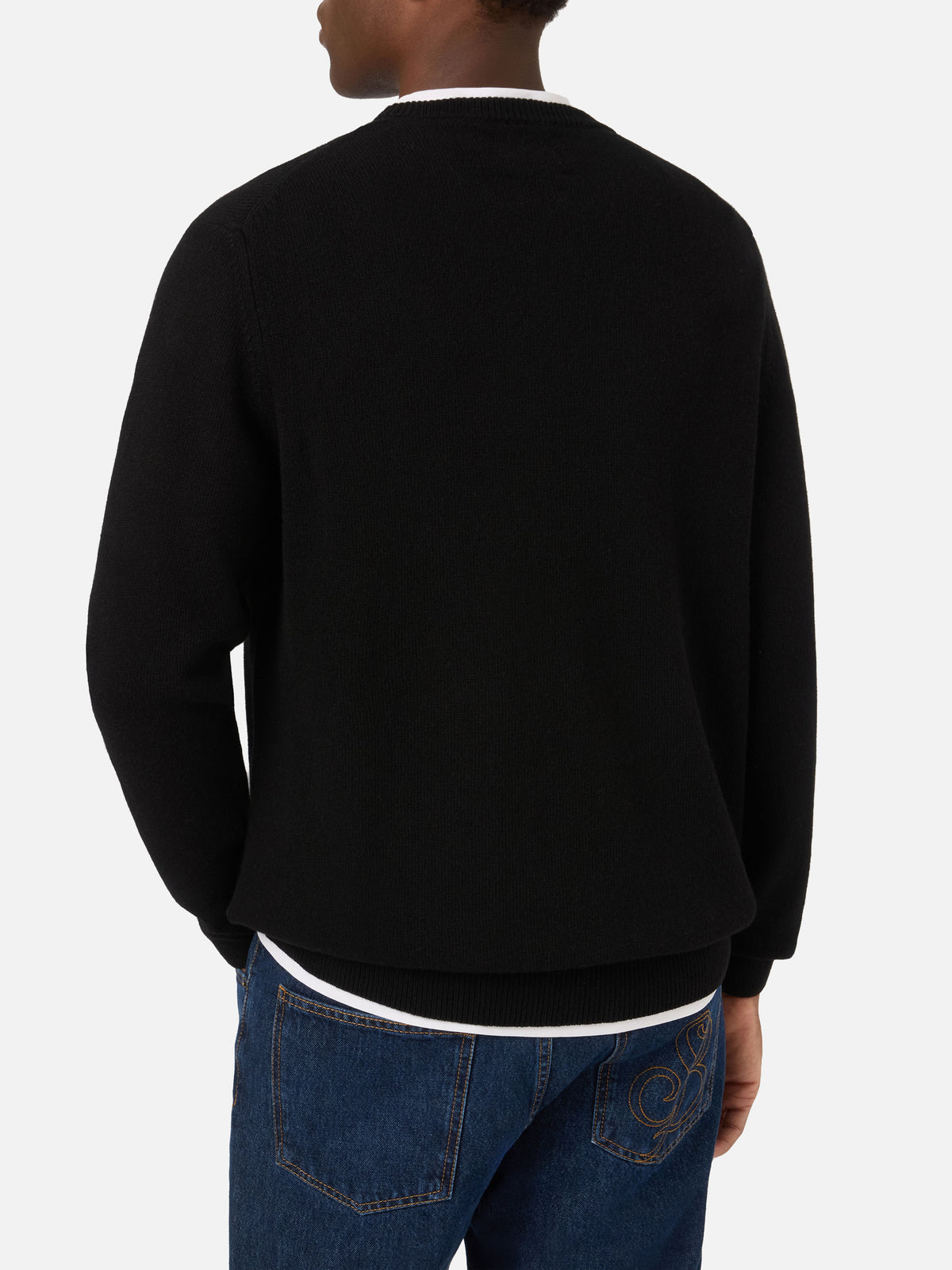 Jersey de punto con cuello redondo Black Heron con intarsia Sei Un Mito | Special edition 