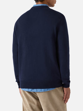 Maglione Heron in misto cashmere con ricamo Poste Cortina