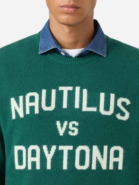 Maglia Heron Nautilus Daytona jacquard verde