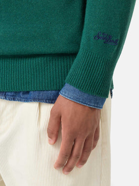 Maglia Heron Nautilus Daytona jacquard verde