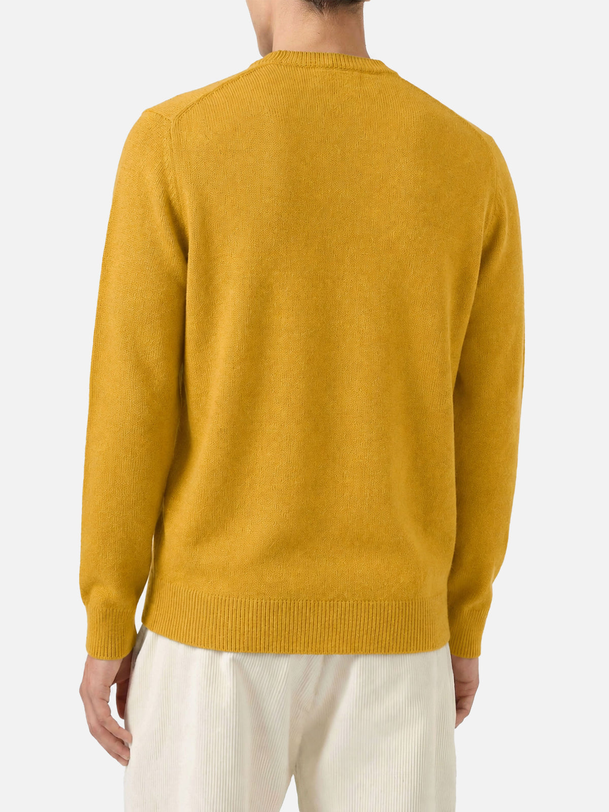 Ockergelber Pullover Regent aus Lambswool 