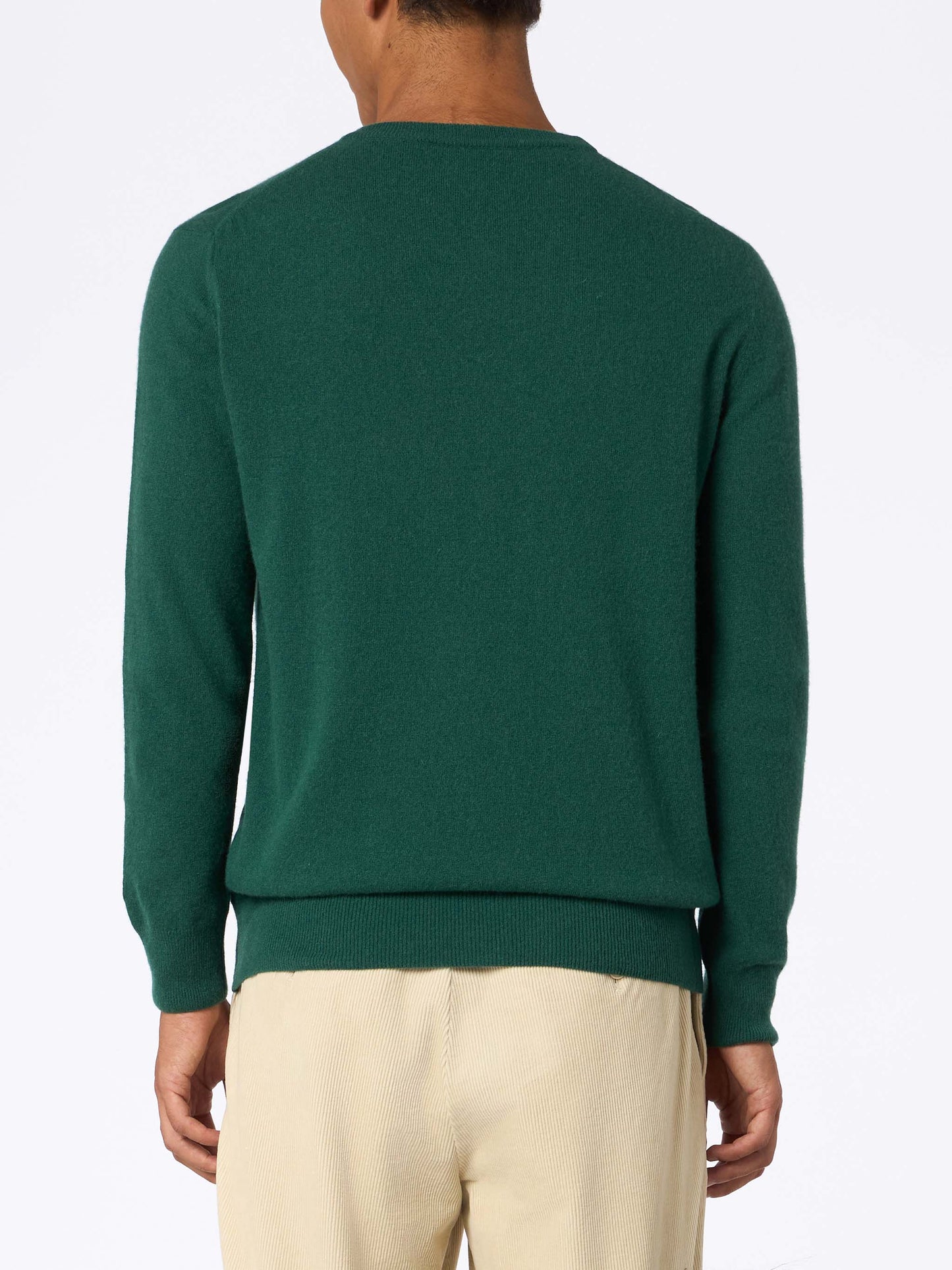 Maglione verde da uomo Heron con logo Vacanze di Natale jacquard | VACANZE DI NATALE EDIZIONE SPECIALE