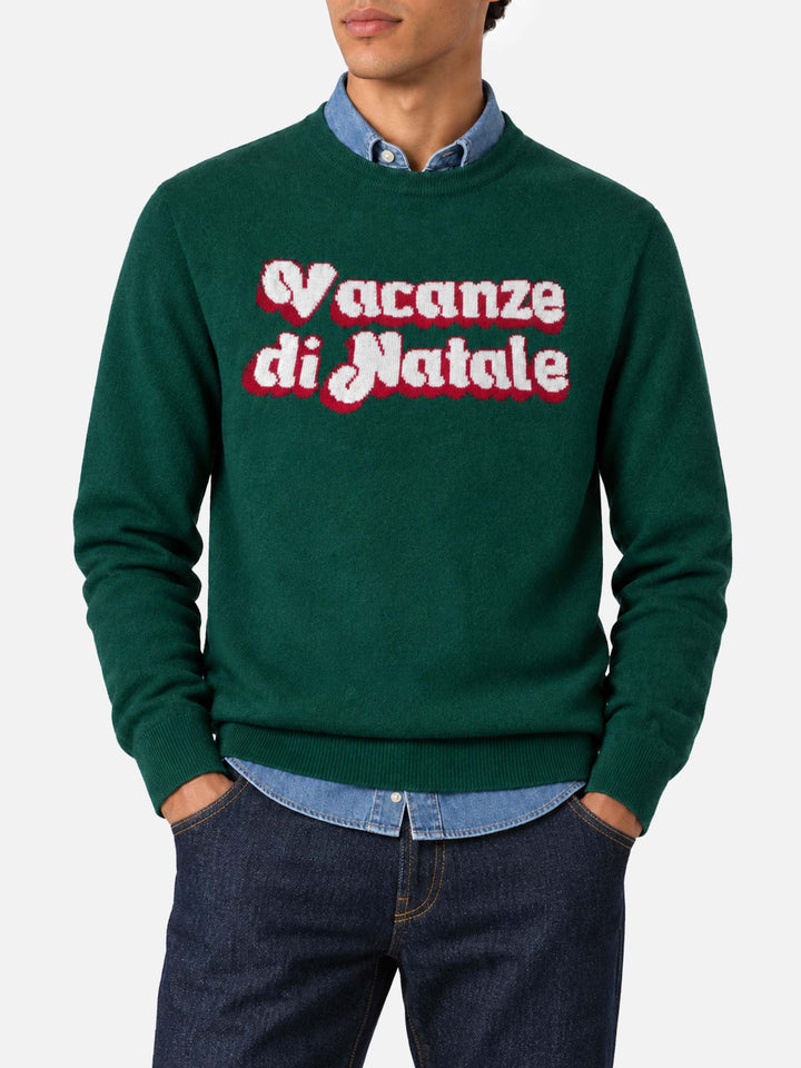 Jersey de cuello redondo Heron con jacquard Vacanze di Natale | VACANZE DI NATALE SPECIAL EDITION 