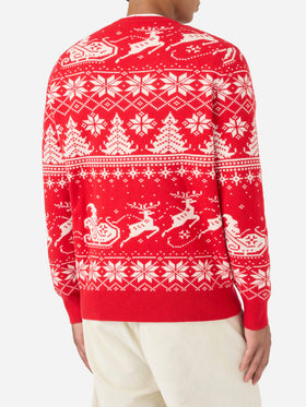 Fair-Isle-Pullover Heron mit Jingle Balls-Jacquard 