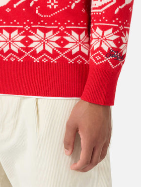 Fair-Isle-Pullover Heron mit Jingle Balls-Jacquard 