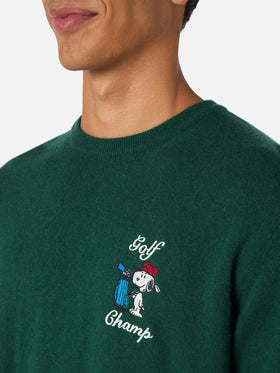 Maglione girocollo Heron con ricamo golf champ Snoopy | EDIZIONE SPECIALE SNOOPY PEANUTS